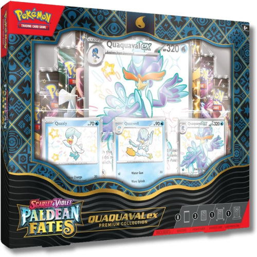 POKEMON TCG: Scarlet and Violet: PALDEAN Fates: Quaquaval EX Premium Collection