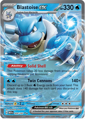 Blastoise ex - 009/165 - SV: Scarlet & Violet 151 (MEW)
